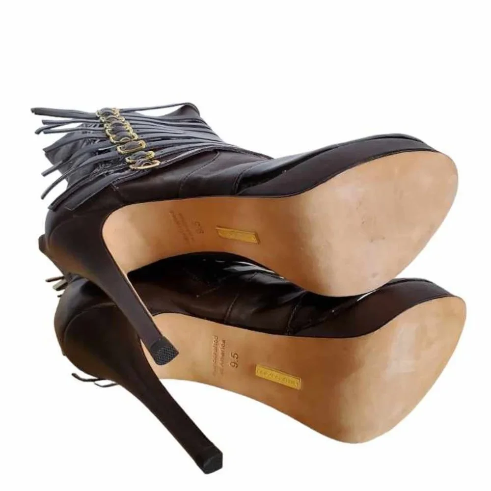 AUTHENTIC HandCrafted MaxMartin American Luxury Boots - Chocolate NWOT - Picture 16 of 16